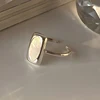 Bague Girlbible en argent sterling 925 pour femme, couple, minimaliste, faite à la main, rétro, avec pierre noire, bijoux de fête, cadeau, anti-allergie