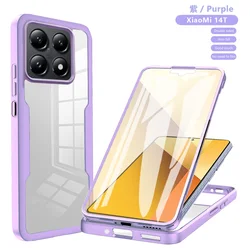 360 Full Cover Shockproof Phone Case with Screen Protector and Bag for Xiaomi Mi 11T (PURPLE)