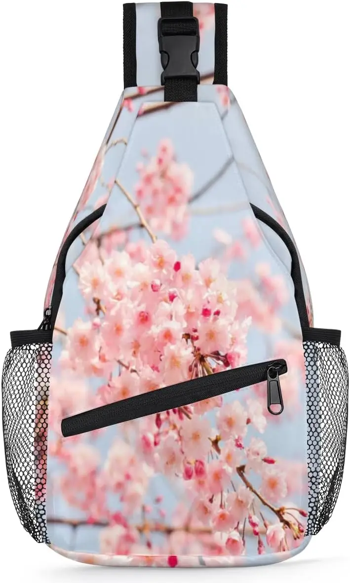Cherry Blossom Sling Backpack - Stylish Crossbody Daypack