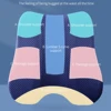 Memory Foam Waist Back Support Pillow Seat Cushion Set Orthopedic Ergonomic Coccyx Relief Hip Lumbar Pad for Office Chair Car 3