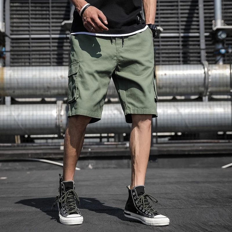 

S-9XL Plus Size Summer Fashion Bermudas Beach Pants Men Shorts Casual Loose Sports Pants Overalls Men High Quality Shorts