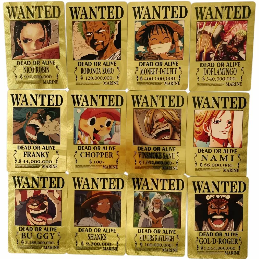 One Piece Luffy Wanted Poster Metal Poster