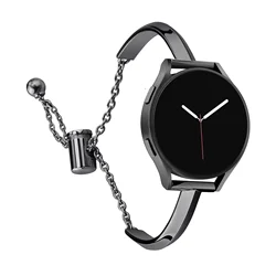 Women's 20mm Slim Stainless Steel Watch Strap - Elegant Bracelet Design - Huawei GT5 46 (Black)