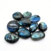 Natural Labradorite Palm Rock Stone Crystal Quartz Healing Polished Moonstone stress and anxiety therapy Home Decoration Gift 5