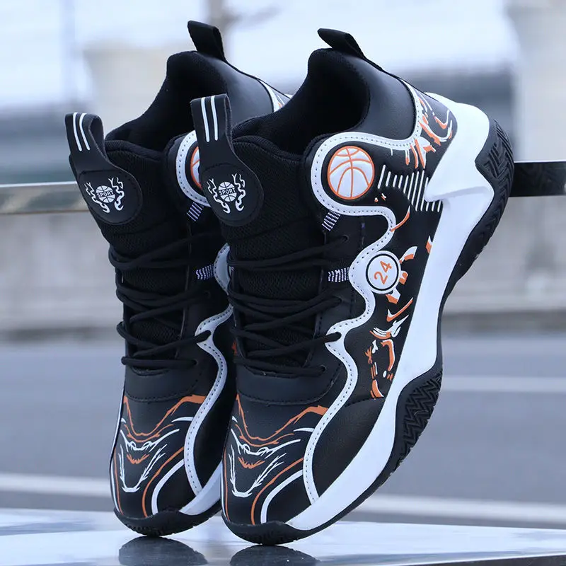 Basketball Shoes Men High Top Breathable Sneakers Outdoor Non-Slip Athletic Fashion Tennis Sport Shoes