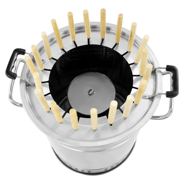 13*15in Silver Portable BBQ Charcoal Grill, Barbecue Grill, Stainless Steel Charcoal Grill with 20 Skewers for Picnics, Camping 4 13*15in Silver Portable BBQ Charcoal Grill, Barbecue Grill, Stainless Steel Charcoal Grill with 20 Skewers for Picnics, Camping 4