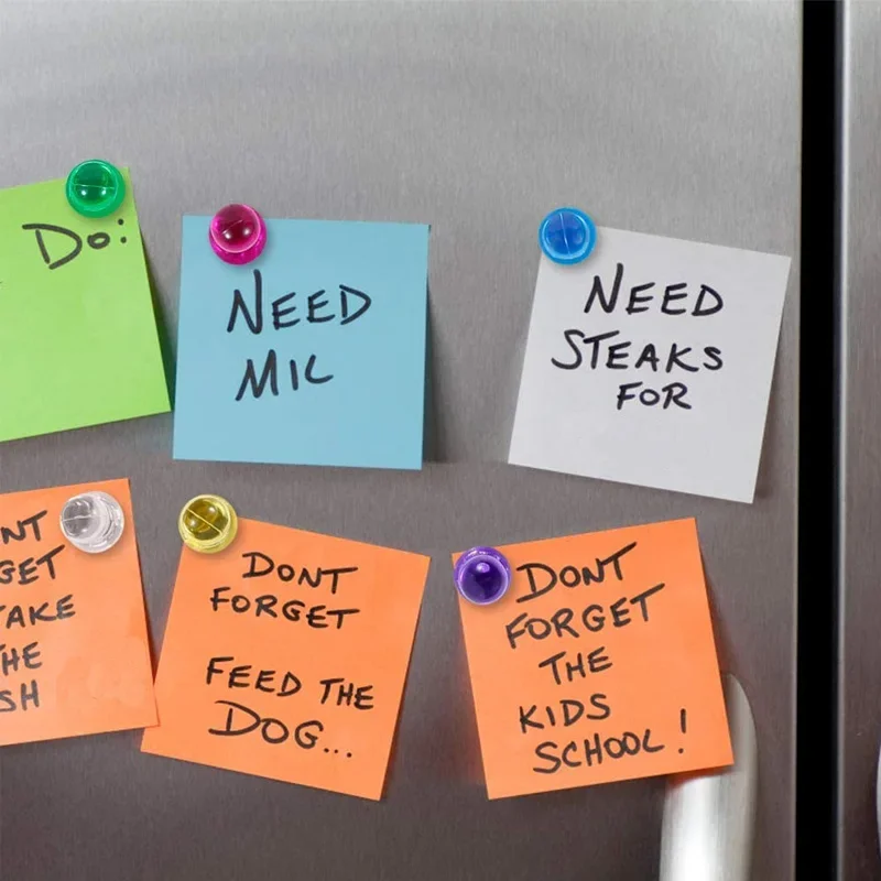 Neodymium Noticeboard Pin Magnets Fridge DIY Whiteboard Uses 10pcs