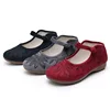 Women Retro High Quality Red Embroidery Ballet Shoes Lady Casual Sweet White Anti Skid Hemp Flat Shoes Zapatos Mujer E6184x 4