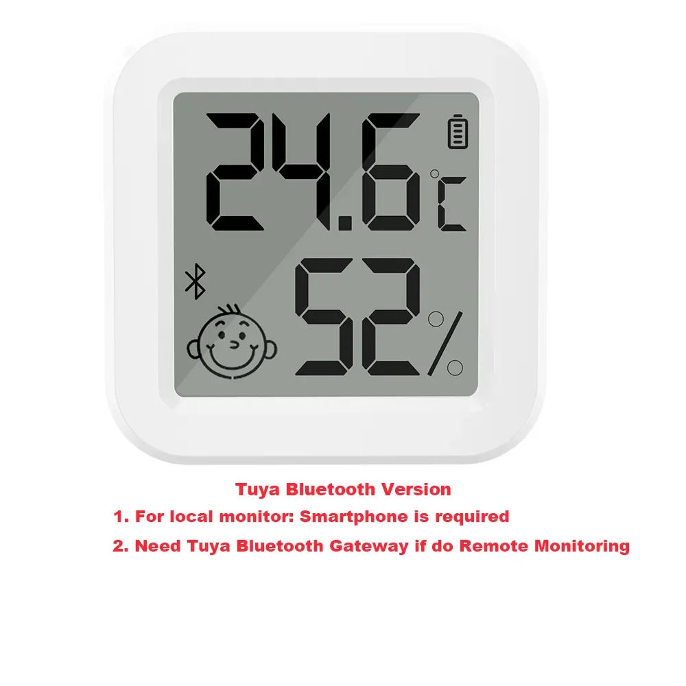 Smart Bluetooth LCD Temperature & Humidity Sensor with App Control