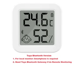 Smart Bluetooth LCD Temperature & Humidity Sensor with App Control (THB1)
