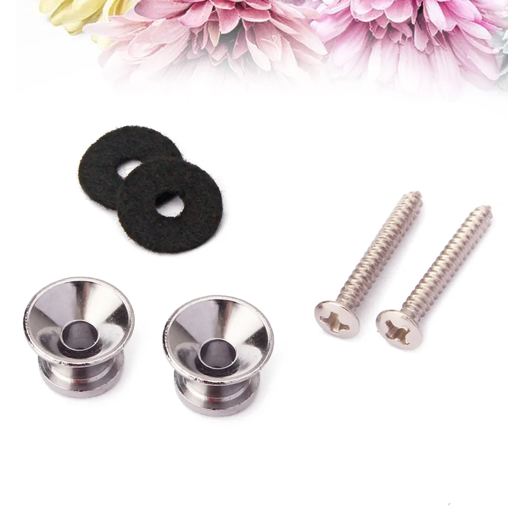 

Mushroom Head Guitar Strap Button Kits Straplock Buttons Guitar Belt Strap Button with Mounting Screws For Electric Acoustic
