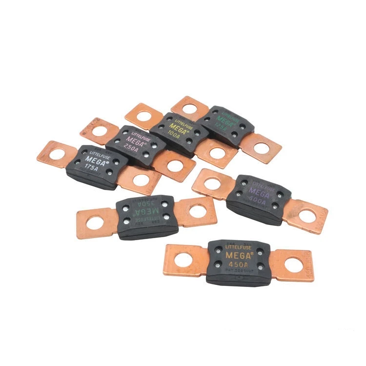 5 개/몫 LITTELFUSE 298 대형 플랫 플레이트 타입 볼트 타입 자동차 퓨즈 시트 메가 100A250A400A450A 32v 새로운 원본