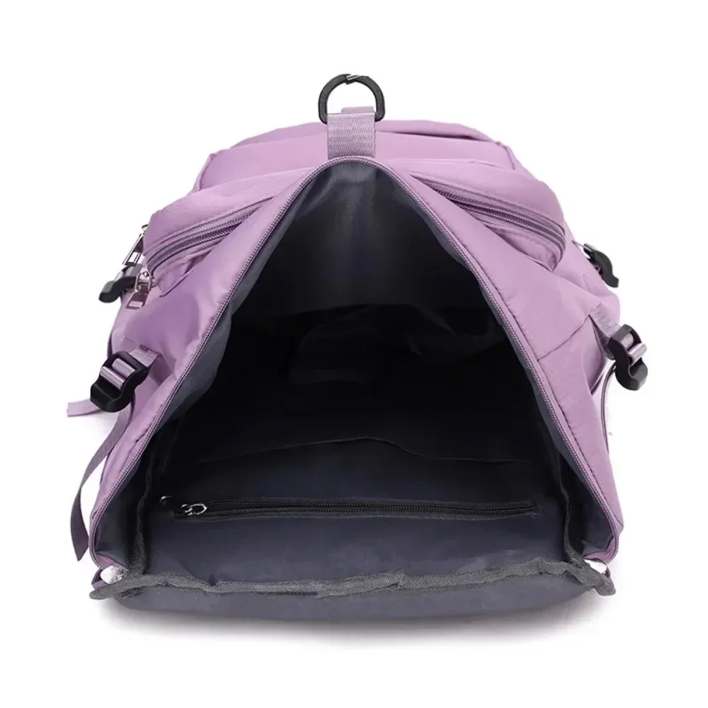 Women Large Travel Backpacks Waterproof Stylish Casual Daypack Bags with Luggage Strap Backpack Ladies Sports Yoga Luggage Bags - 5