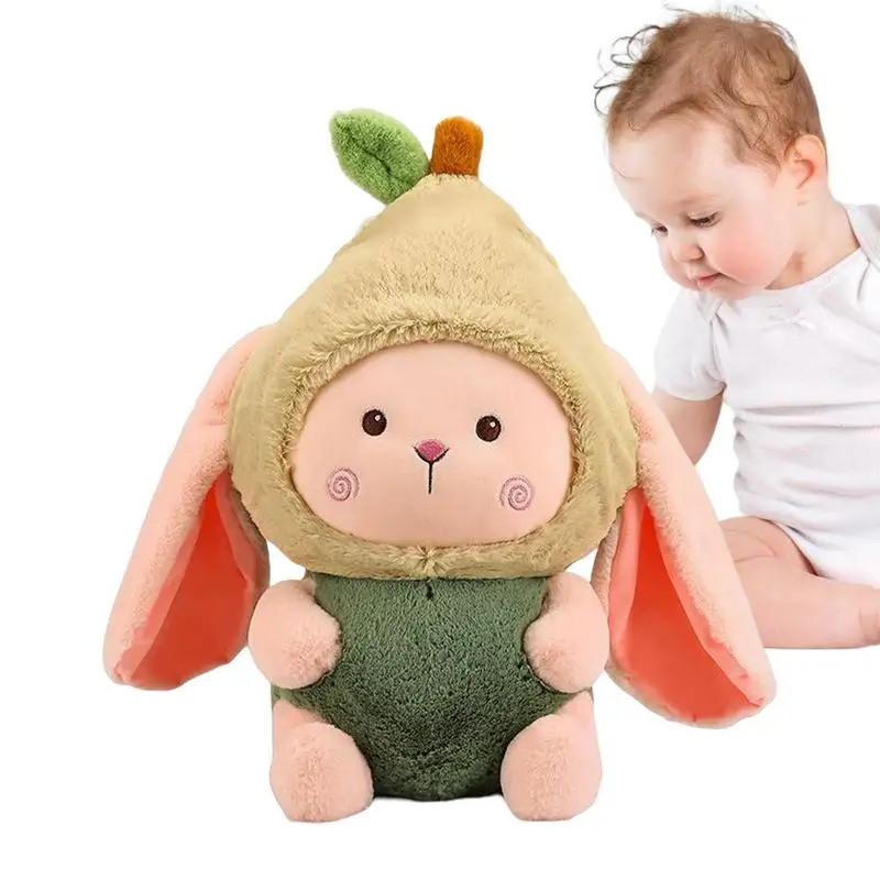 

Милый кролик, мягкие плюшевые игрушки, кролик, кукла, кролик, плюшевый Декор для спальни, мягкая кукла, фруктовый кролик, милый мягкий кролик