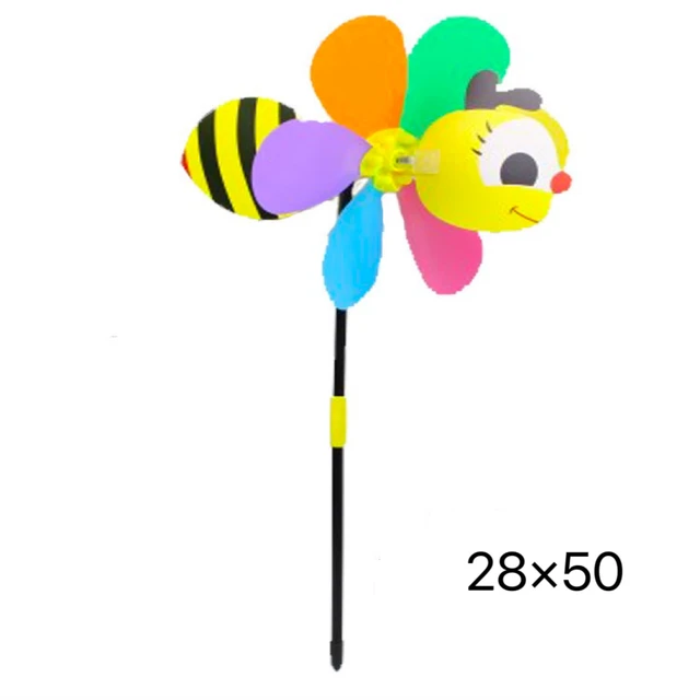 Állati Méh Háromdimenziós Szélmalom Rajzfilm Gyerekek Játékok Otthoni Kerti Dekoráció Kültéri Szél Fonó Forgó Udvari - Image 2