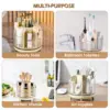 360 Rotating Cosmetics Makeup Brush Organizer with 7 Compartment, Makeup Holder for Vanity Home Office Desktop Storage Box 5
