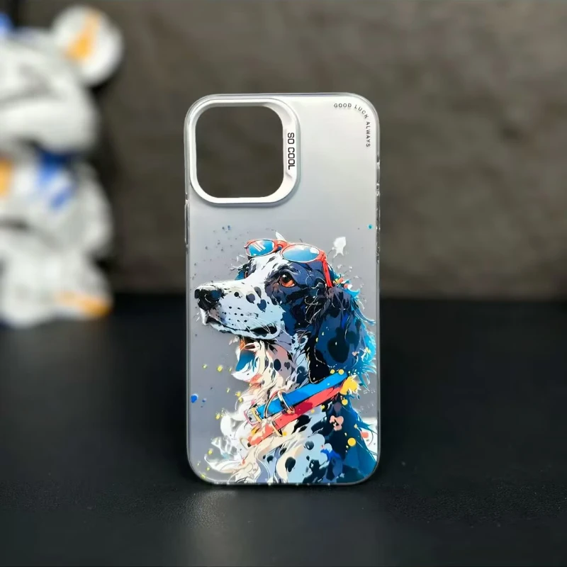 thumbnail image 1 of Case for IPHONE11 IPHONE12 IPHONE13PRO 14PRO 15 15PRO 15PROMAX Personalized graffiti small animal anti-drop mobile phone case, 1 of 5