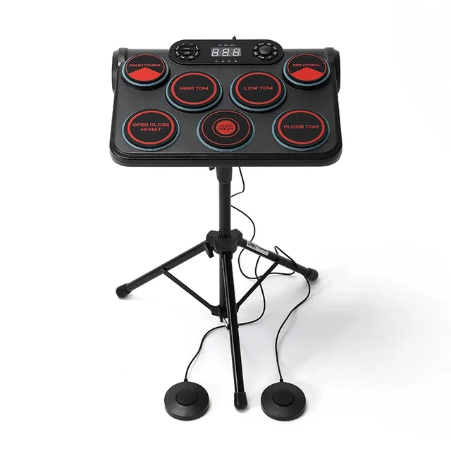 Kit de batterie électronique pour adultes et enfants, batteur portable, kit professionnel, intérieur de la maison, cadeau de batterie électronique, maire 1