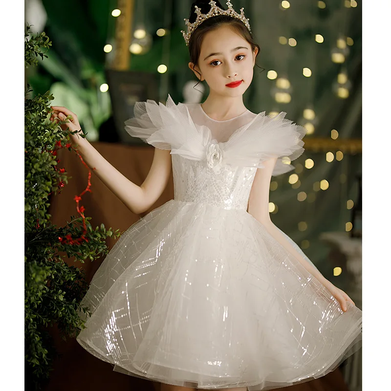 

Girls' summer dress for Girls birthday and wedding princess tutu dress baby fluffy tulle dress little girl clothes kids costume