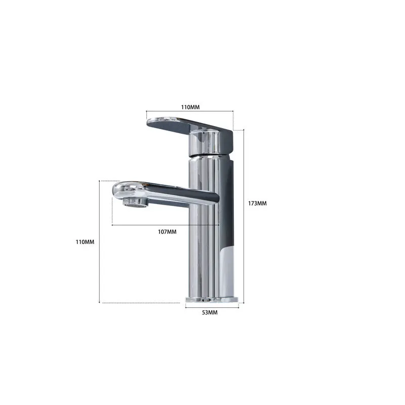Undertable Washbasin Cold And Hot Countertop Basin All Copper Single Connection Faucet