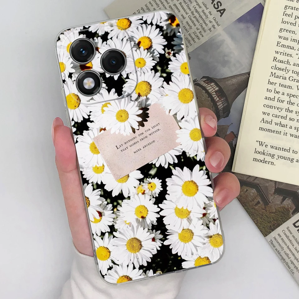 Brilliant Flower Butterfly Transparent Phone Case