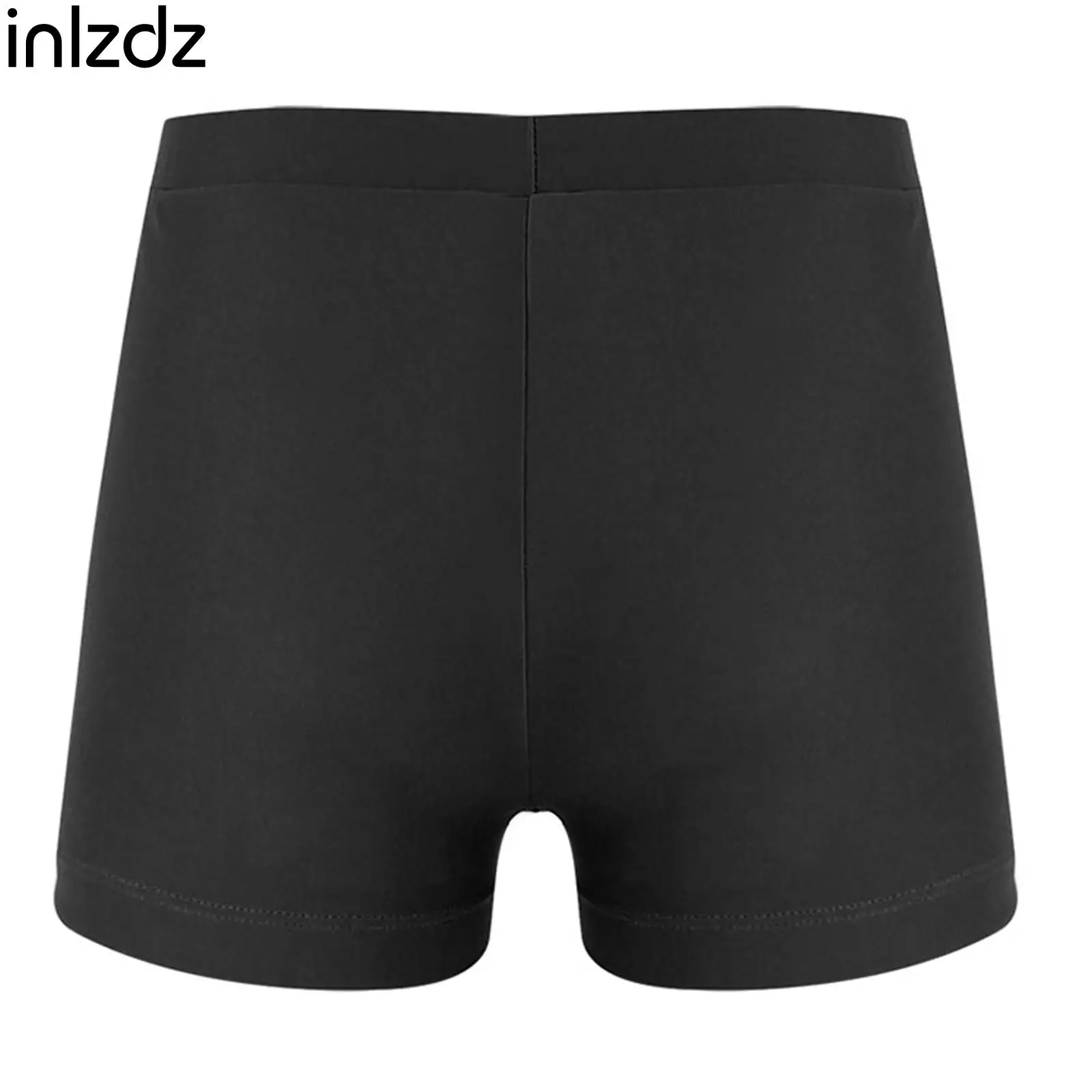 Kids Girls Swimming Shorts Boy-cut Bottoms Ballet Dance Gymnastic Workout Fitness Yoga Shorts for Beach Sports Bathing Dancewear