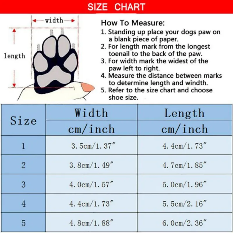 Title 1, 4Pcs/set Pet Dogs Winter Rain Shoes Waterproof ...