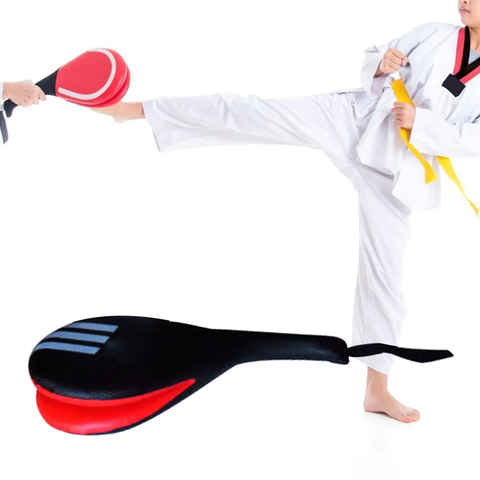 Tapis De Boxe Taekwondo Double Kick Train Strike Pad Cible Tae Kwon Do Karaté Kickboxing - Foto 10