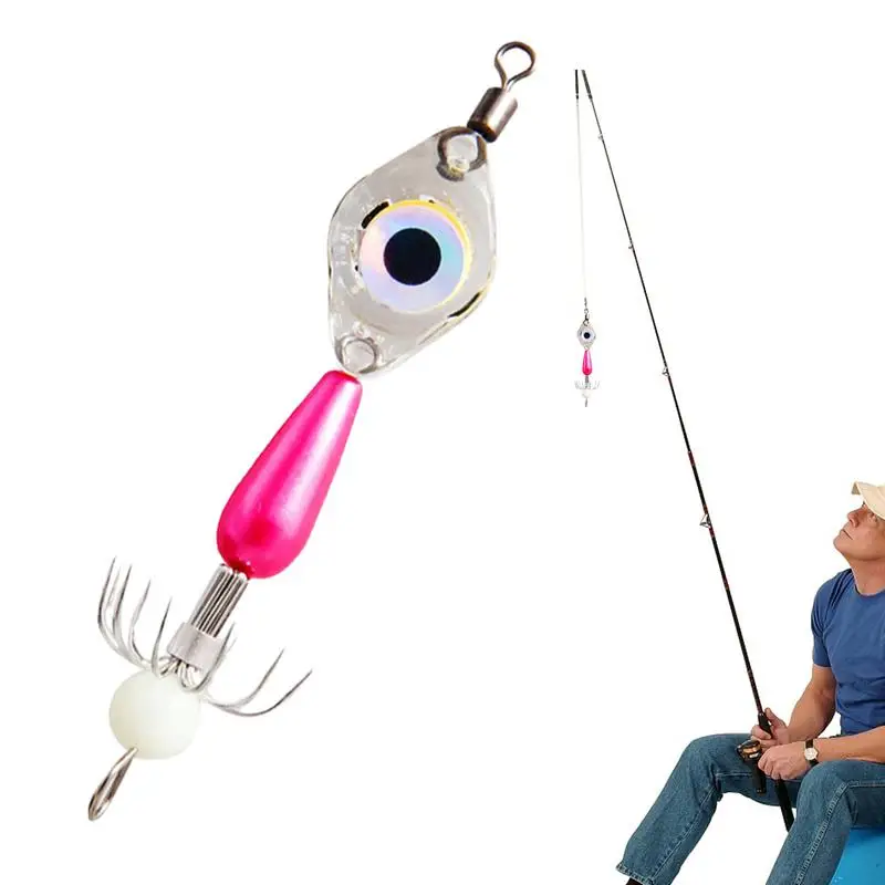 

Squid Bait Luminous Squid Jig Hooks Fluorescent Cuttlefish Jig Octopus Lures Squid Jig Hooks For Fishing Rigs