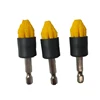 4 Pack Drill Brush Attachment Set Yellow Plastic For Cordless Drill Tile & Grout Drill Brush Set 6