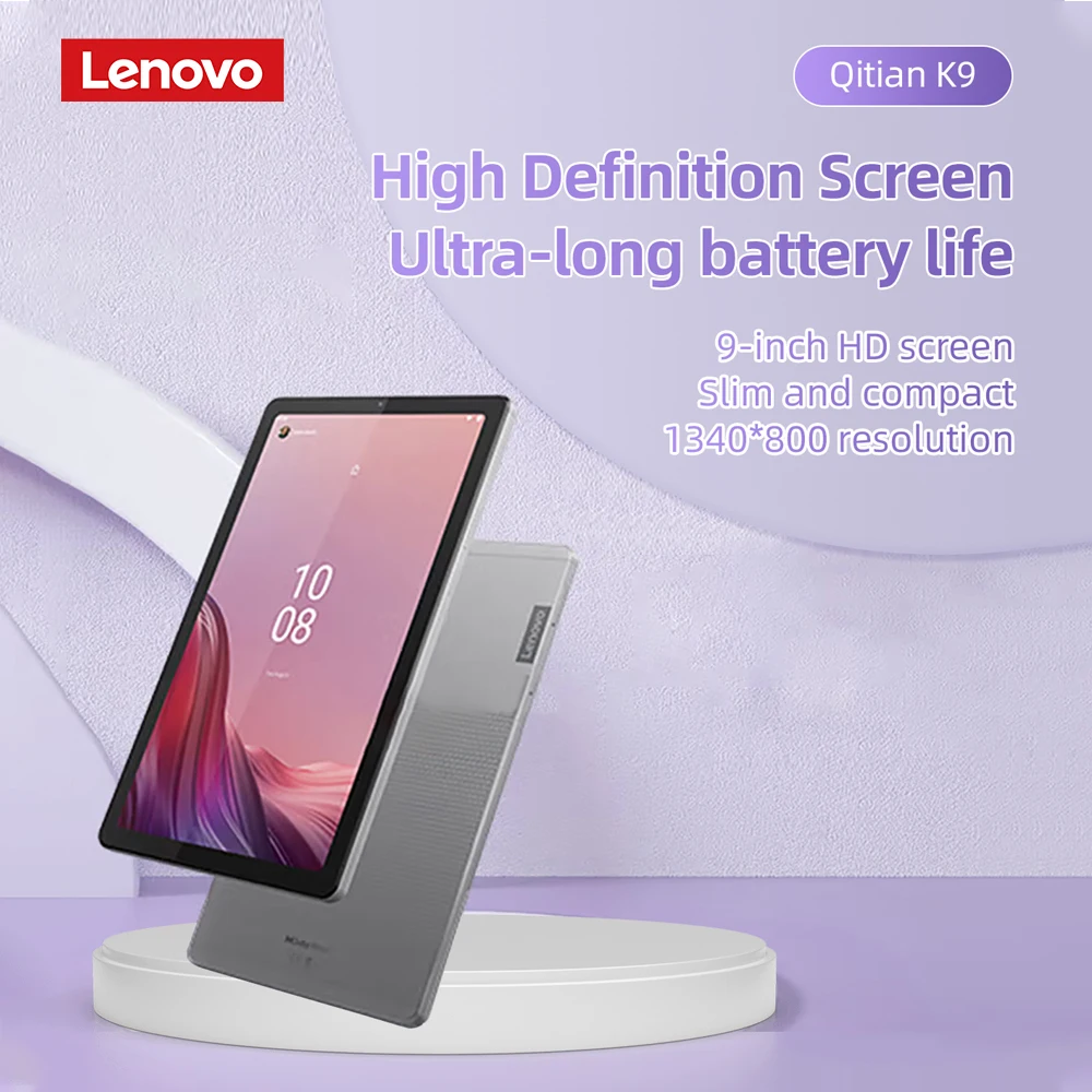 Global firmware Lenovo Pad K9 Tablet 9-inch Portable Tablet 4G+64G Android Tablet Tab M9 9-inch Arctic Grey LTE WIFI 5100MAH 2
