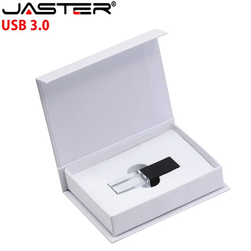 Jaster Usb 3.0 Novo Logo Personalizado Memória de Cristal Flash Drive com Caixa de Presente 4gb 8gb 16gb 32gb 64gb Mais de 10 Pcs Logotipo Livre - Imagem 4