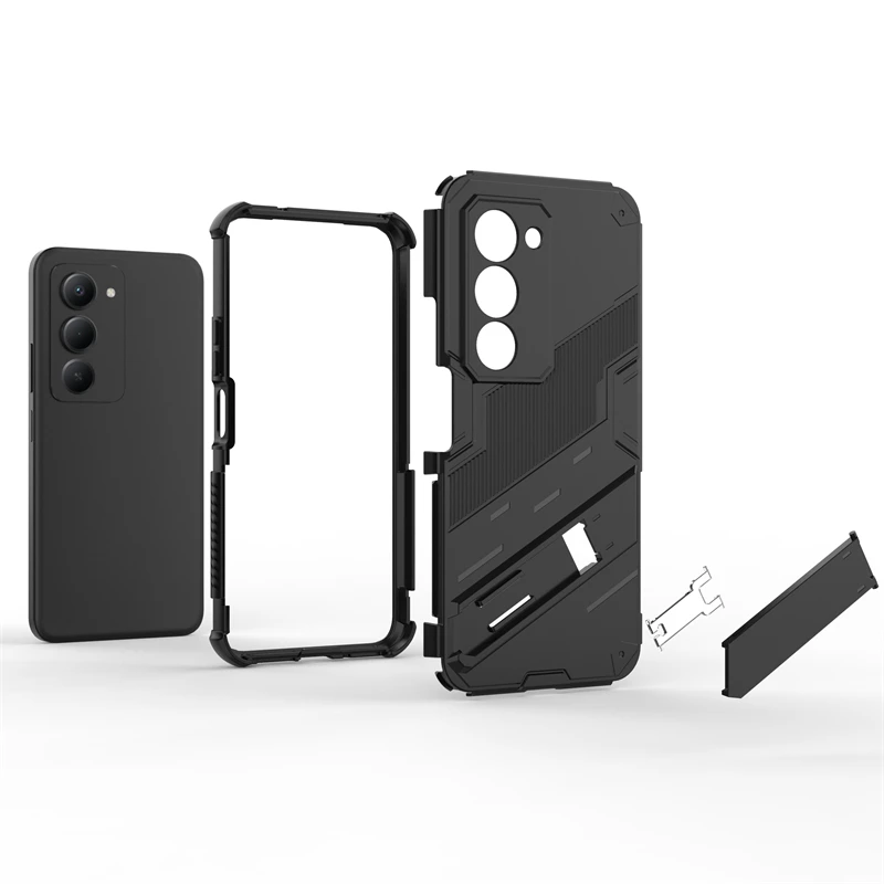 Shockproof Anti-Knock Armor Phone Holder Case - Full Back Cover