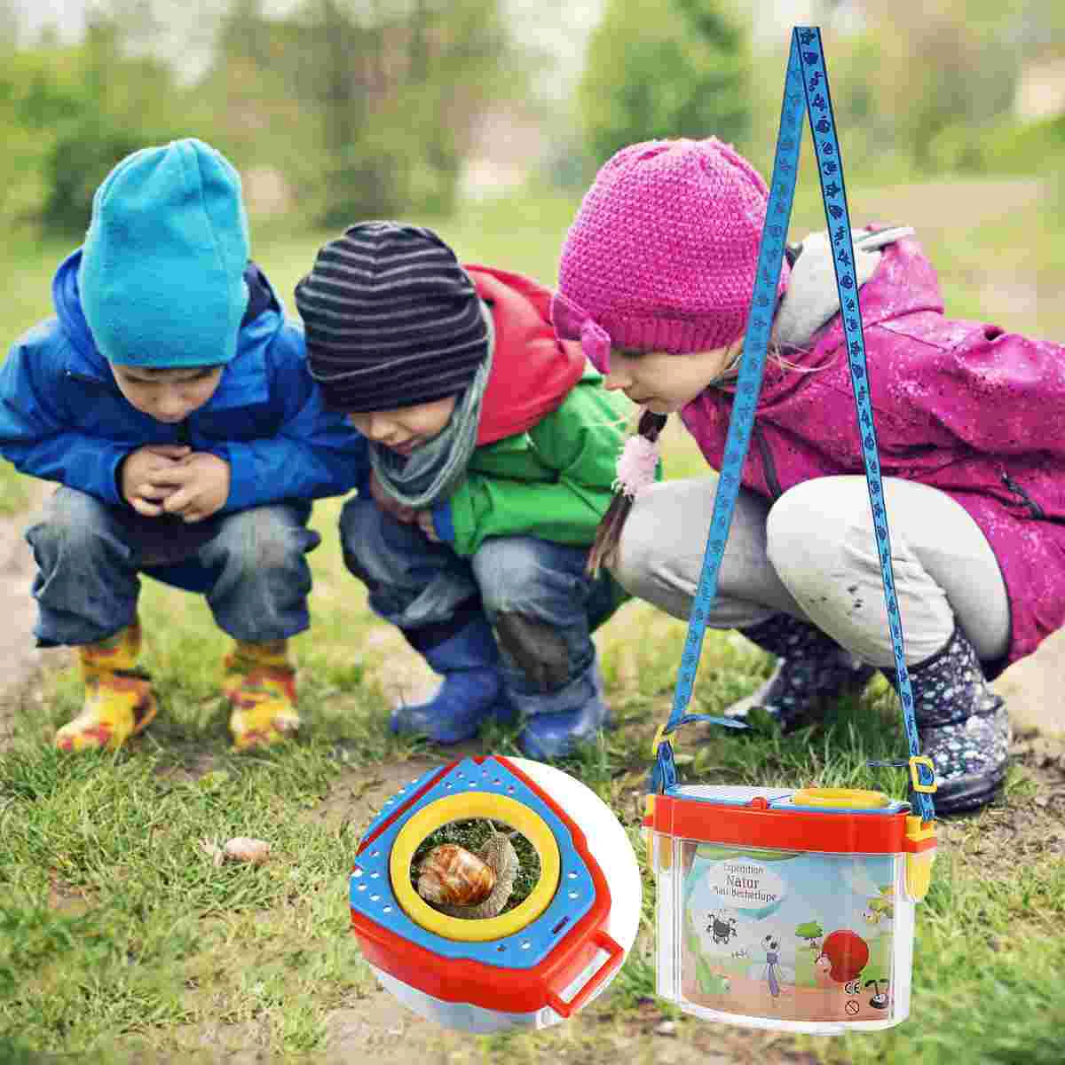 

Bug Children’s Toys Kit Kids Critteroutdoor Toys Exploration Observation Catching Catcher Set Container Tweezers Nature