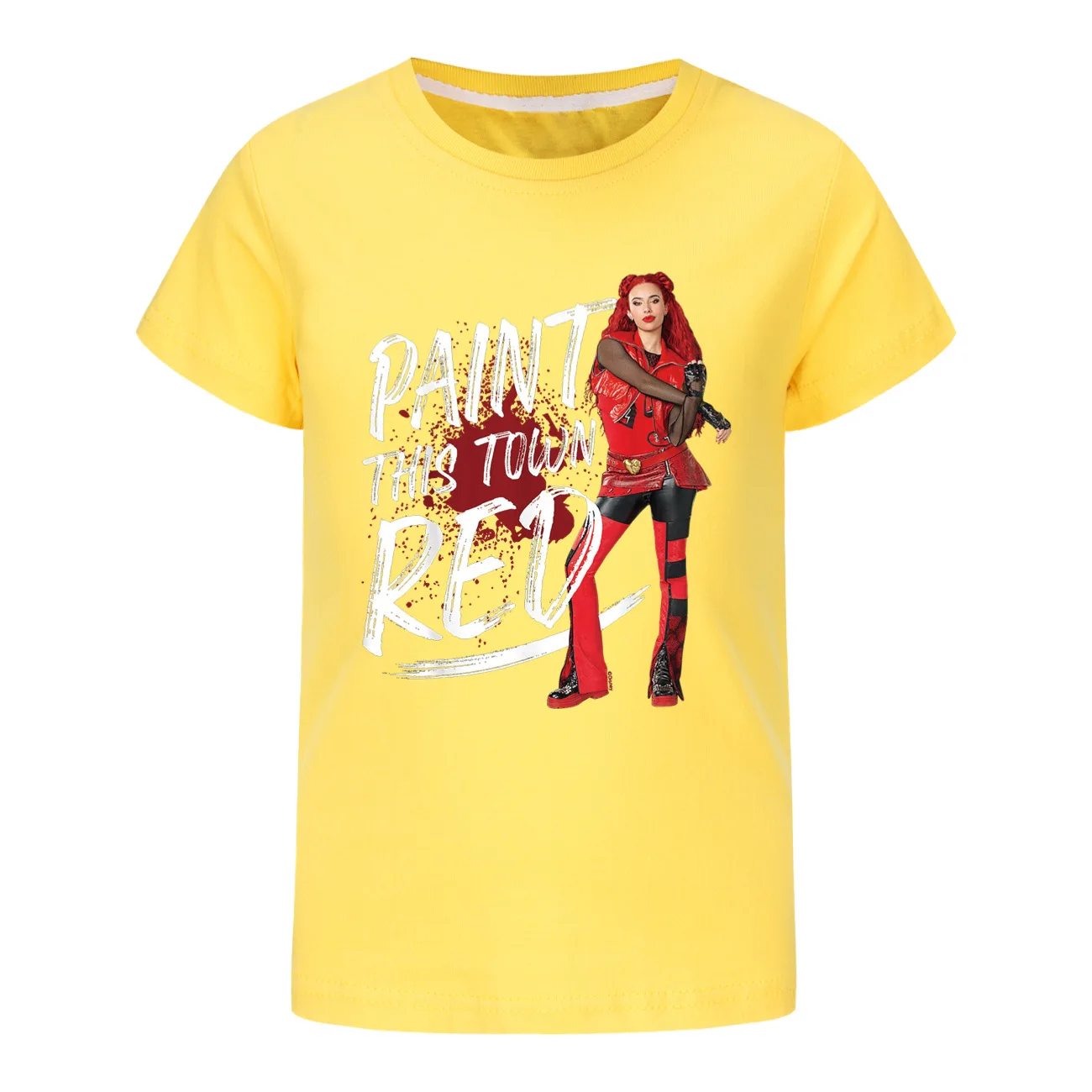 Kids Descendants 4 T-shirts for Girls Summer Short Sleeve Clothes Cartoon Tshirt The Rise of Red Costume Children Birthday Tops
