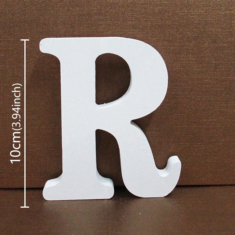 White Wooden Alphabet Letter - Personalized DIY Home & Event Decor, 10CM