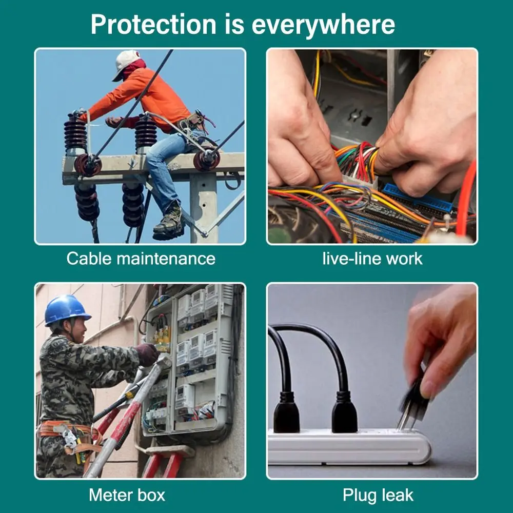 5KV Electrician Insulating Gloves Red Rubber Protective Gloves Insulating Gloves