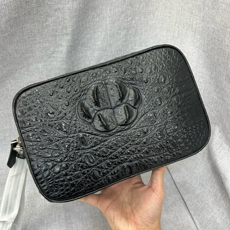 

2024 New Designer Luxury Skull Crocodile Leather Men Wallets Business Genuine Leather Clutch Bag Lage Capacity Leisure Wallet 45