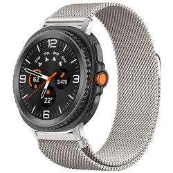 Magnetic Stainless Steel Milanese Loop Watch Band Bracelet - Galaxy Ultra 47mm (Starlight)