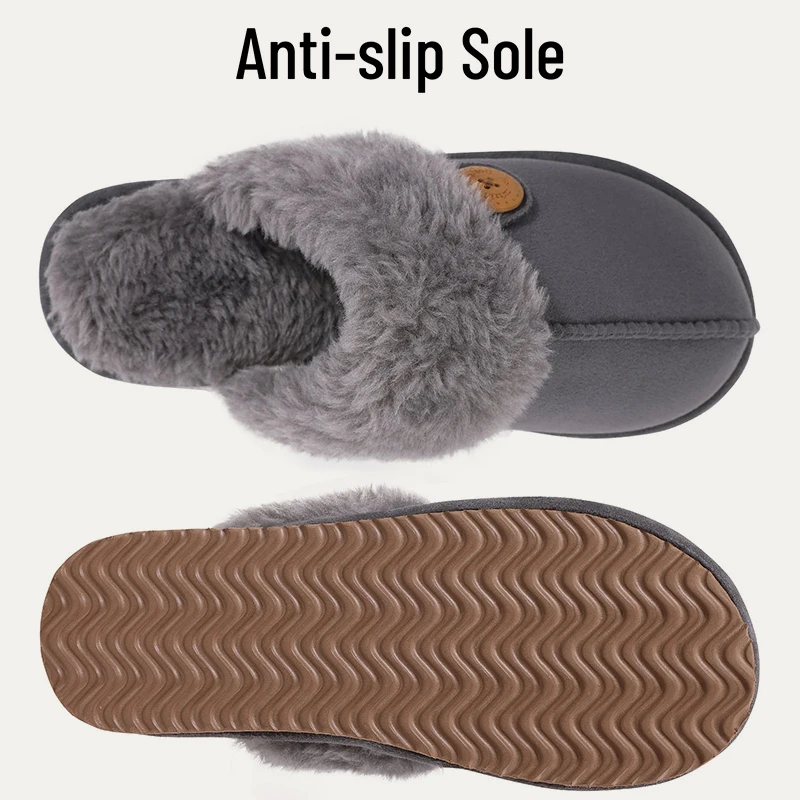 Warm Fur Women Slippers Indoor Soft Home Slippers