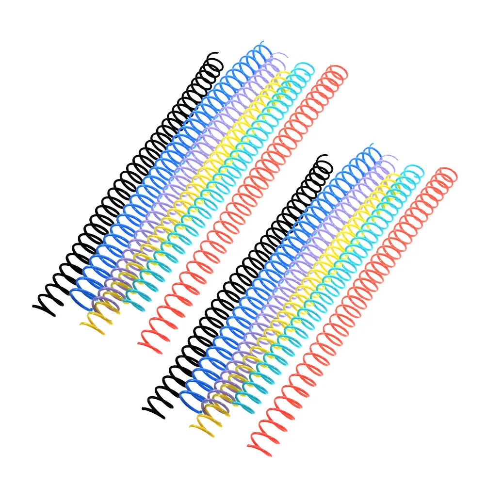 12Pcs 컬러 플라스틱 루스 리프 바인더 링 노트북 나선형 바인딩 DIY 플래너 도서 주최자 스크랩북 메모장 달력