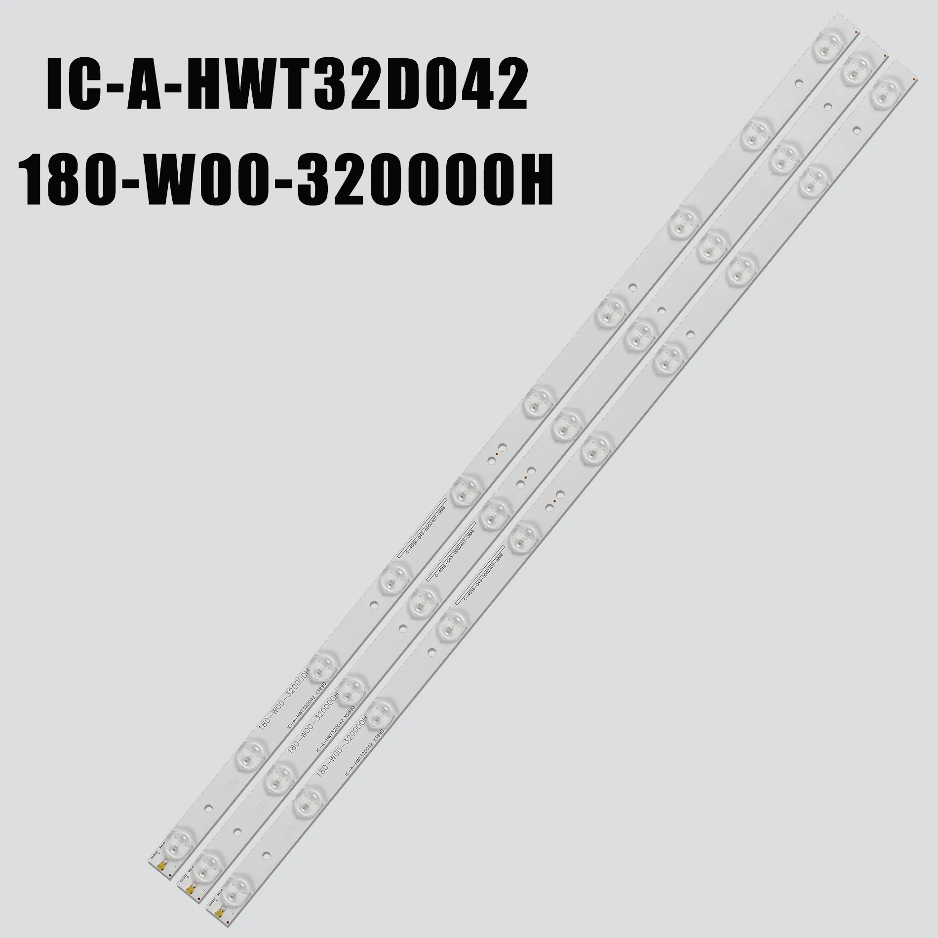 LED Backlight for IC-A-HWT32D042 B2C6 D6Z6 180-W00-320000H 1pcs = 10lamp 63cm led strip