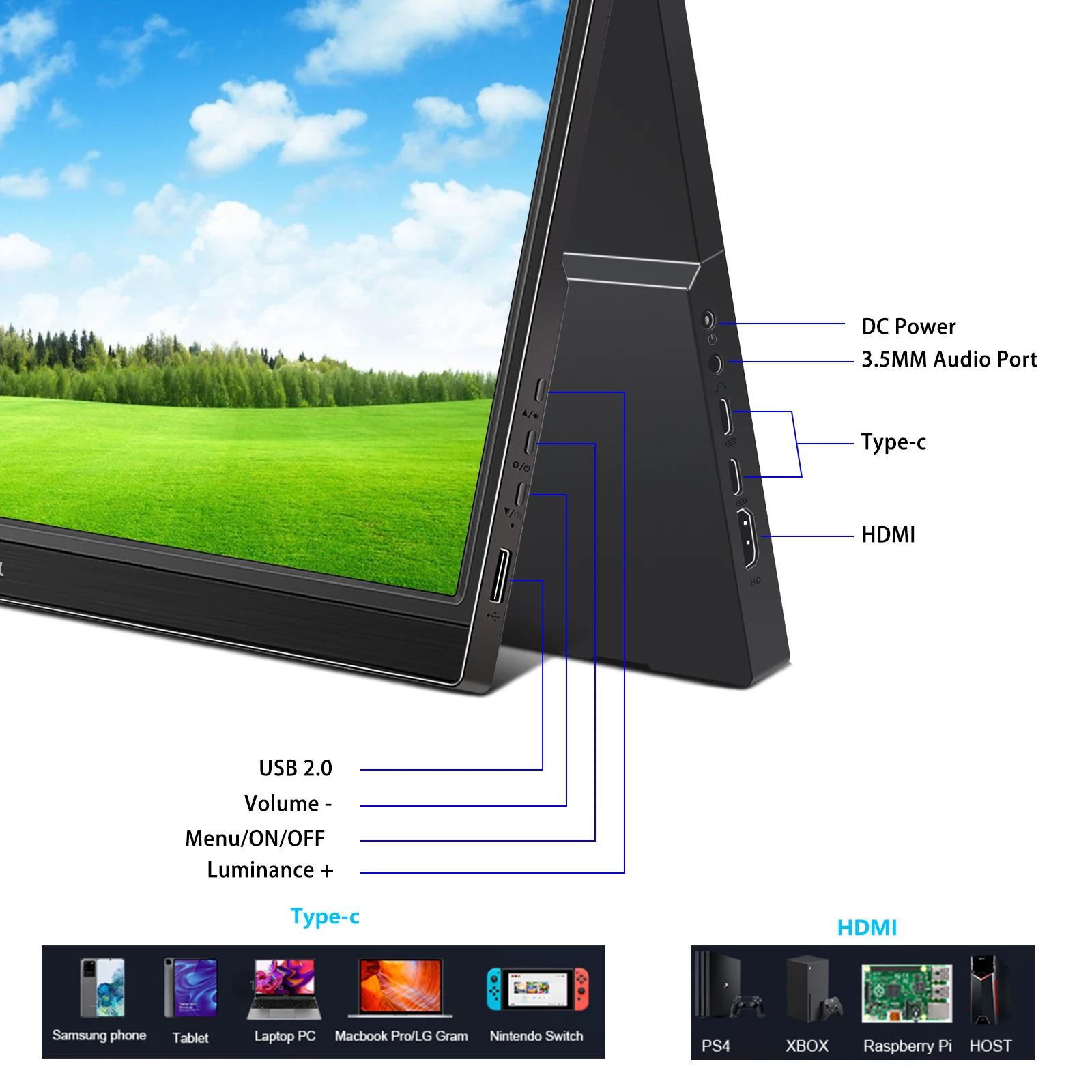 ޴  TN г LCD  ÷ ̹ , HDMI ȣȯ, PS4, PS5 ġ Ʈ, 17.3 ġ, 1600x900, 60Hz