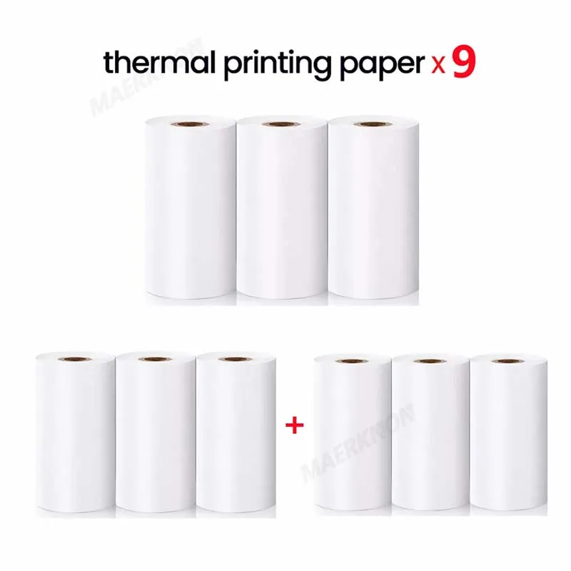 Thermal Printing Paper 57x30mm Semi-Transparent Roll For Kid Instant Print Camera Label