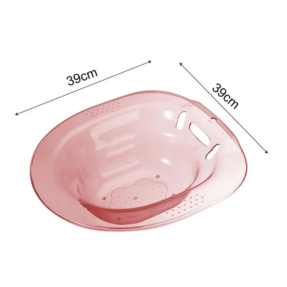 Hemorrhoids Sitz Bath Large-Capacity Wide Seating Area Women Sitz Bath Anti-Overflow Toilet Wide Seat Universal Fit