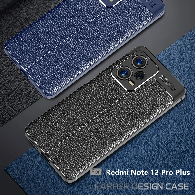 Per Xiaomi Redmi Note 12 Pro Plus Custodia Per Redmi Note 12 Pro Plus Cover Capas New Tpu Soft Leather Fundas Redmi Note 12 Pro Plus