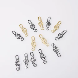50Pcs Creative Music Note Paper Clips   Binder Shape Decor Stationery Supplies for Office School Paperclip