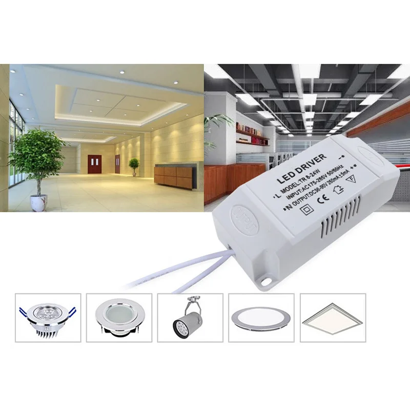 12-24W 24-36W 36-50W externí energie poskytnout LED ovladač elektronická transformátor konstantní proud pro strop lehký