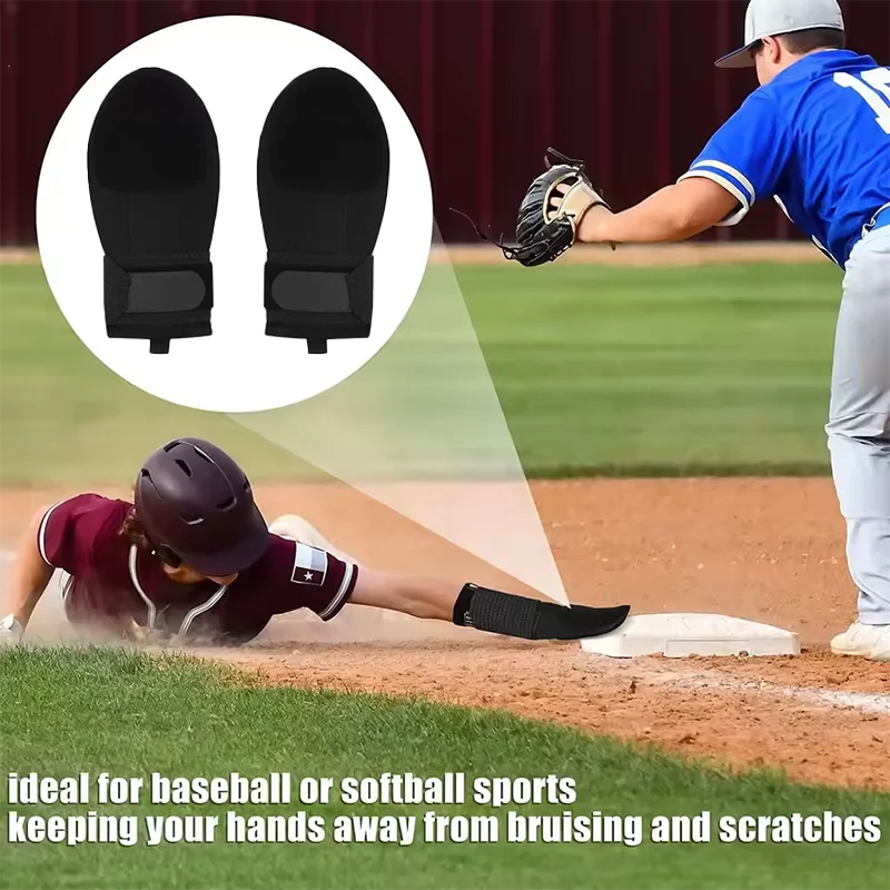 Outdoor Sports Baseball Sliding Gloves Left Right Hand Universal Baseball Softball Fingerless Sliding Glove Protectors