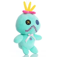 15/22cm Disney Scrump Plush Toys Pendant Cartoon Lilo and Stitch Plush Toys Soft Stuffed Kawaii Green Doll Xmas Gift For Kids 6